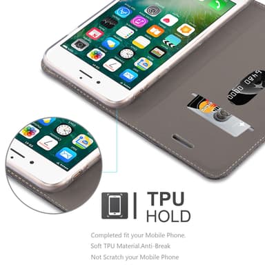 iPhone 7 PLUS / 7S PLUS / 8 PLUS lommebokdeksel etui