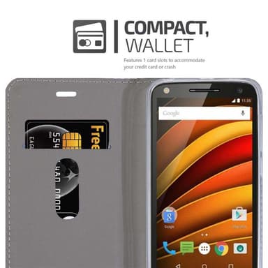 Motorola MOTO X3 lommebokdeksel etui (grå)