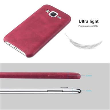 Samsung Galaxy J5 2015 Hardt Deksel Cover (rød)