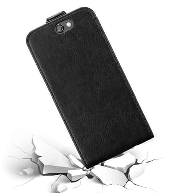 HTC ONE A9 deksel flip cover (svart)