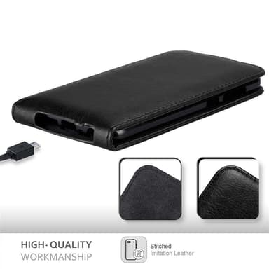 HTC ONE A9 deksel flip cover (svart)