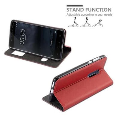 Nokia 5 2017 lommebokdeksel cover (rød)