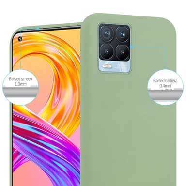 Deksel Realme 8 4G / 8 PRO Silikon cover (grønn)