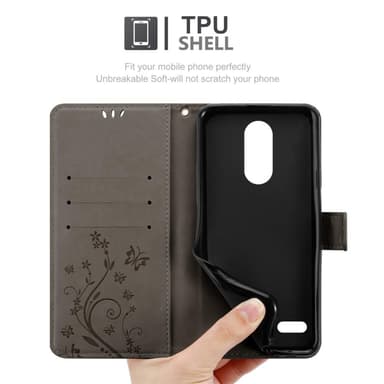 LG K10 2018 / K11 / K11 PLUS lommebokdeksel Blomster