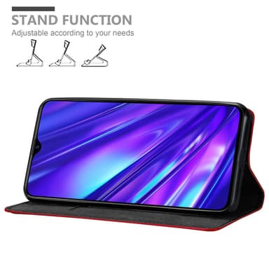 Realme 5 / 5i / 6i / C3 lommebokdeksel case (rød)