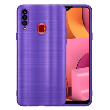 Samsung Galaxy A20s Silikondeksel Beskyttelse (lilla)