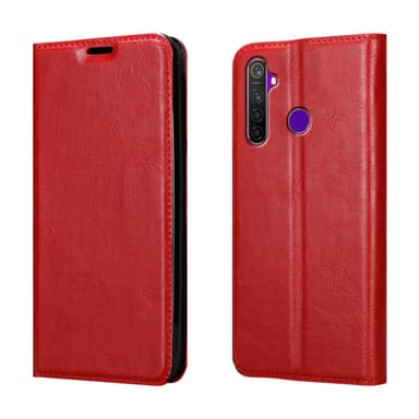 Realme 5 / 5i / 6i / C3 lommebokdeksel case (rød)