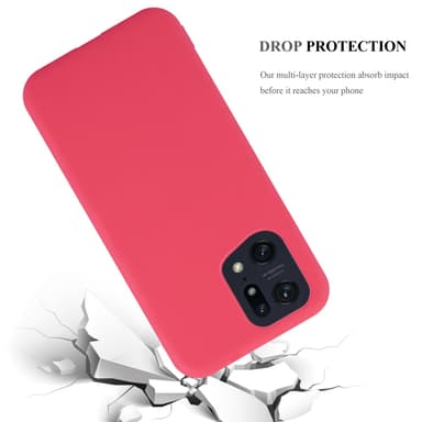 Deksel Oppo FIND X5 PRO Silikon cover (rød)