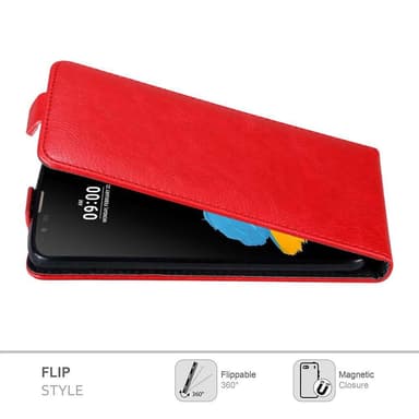 LG STYLUS 2 deksel flip cover (rød)