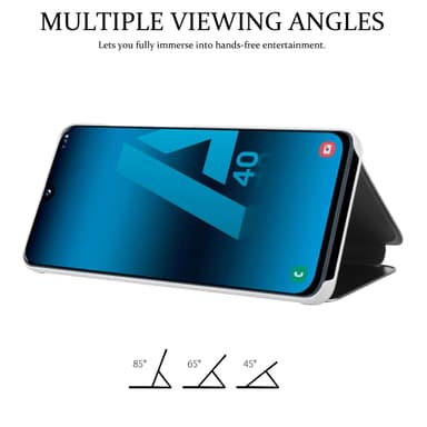 Samsung Galaxy A40 lommebokdeksel etui (sølv)