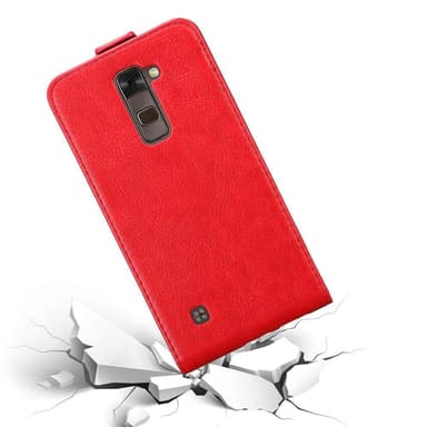 LG STYLUS 2 deksel flip cover (rød)