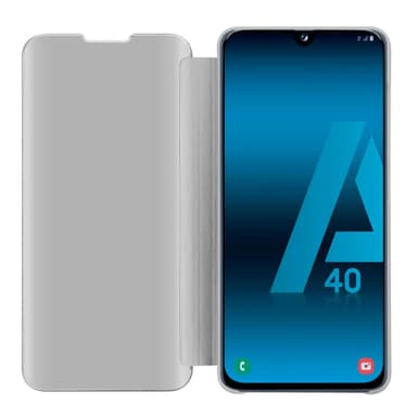 Samsung Galaxy A40 lommebokdeksel etui (sølv)