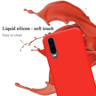 Huawei P30 silikondeksel case (rød)