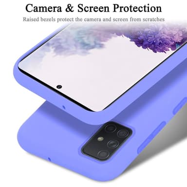 Samsung Galaxy A51 5G silikondeksel case (lilla)