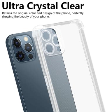 iPhone 12 PRO deksel ultra slim (Genomskinlig)