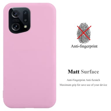 Deksel Oppo FIND X5 Silikon cover (rosa)