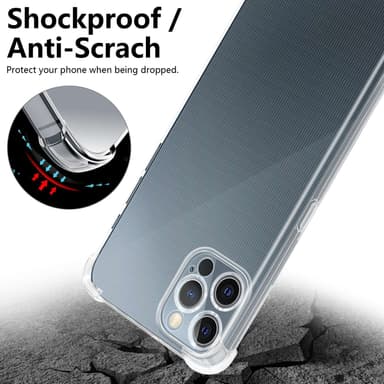 iPhone 12 PRO deksel ultra slim (Genomskinlig)