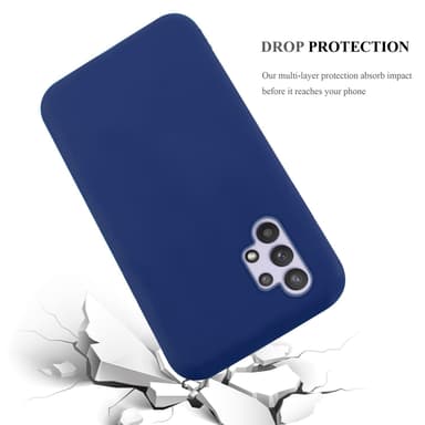 Deksel Samsung Galaxy A32 5G Silikon cover (blå)