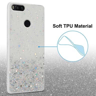 Xiaomi RedMi A1 Silikondeksel Glitter (Gjennomsiktig)