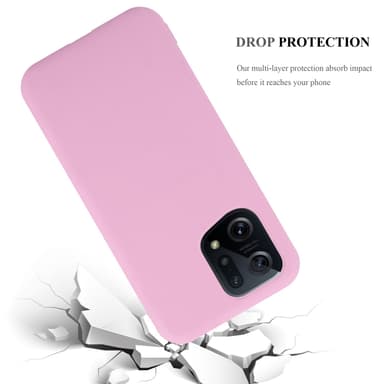 Deksel Oppo FIND X5 Silikon cover (rosa)