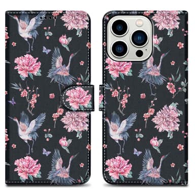 iPhone 14 PRO MAX lommebokdeksel etui (svart)