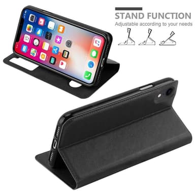 iPhone XR lommebokdeksel cover (svart)