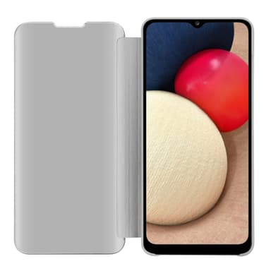Samsung Galaxy A02s lommebokdeksel etui (sølv)