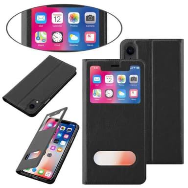 iPhone XR lommebokdeksel cover (svart)