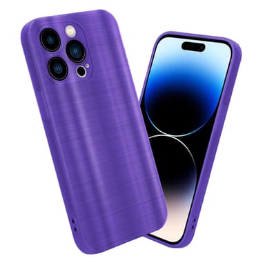 iPhone 14 PRO MAX Silikondeksel Beskyttelse (lilla)