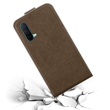 OnePlus Nord CE 5G deksel flip cover (brun)