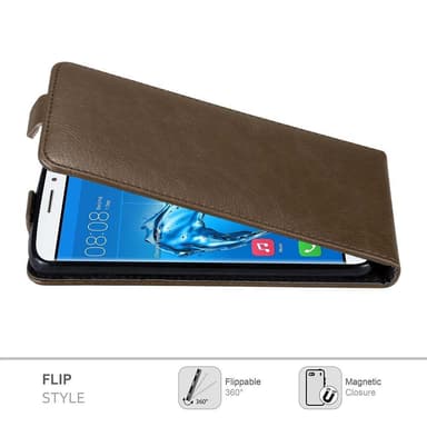 Huawei NOVA PLUS deksel flip cover (brun)