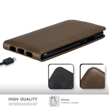 Huawei NOVA PLUS deksel flip cover (brun)