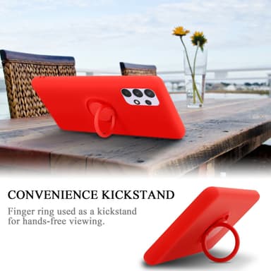 Deksel Samsung Galaxy A33 5G Ring Case (rød)