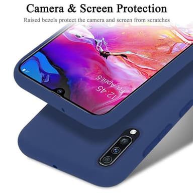 Samsung Galaxy A70 / A70s silikondeksel case (blå)
