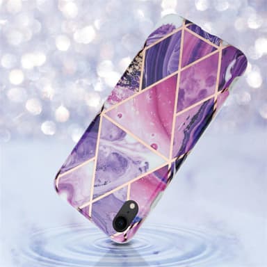 iPhone XR lommebokdeksel etui (lilla)