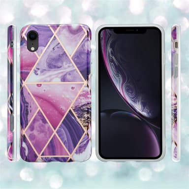 iPhone XR lommebokdeksel etui (lilla)