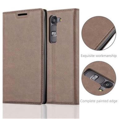 LG G4C / G4 MINI / MAGNA lommebokdeksel case (brun)