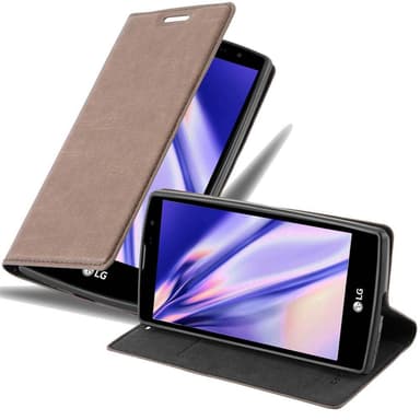 LG G4C / G4 MINI / MAGNA lommebokdeksel case (brun)