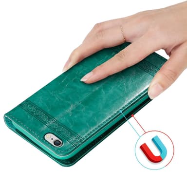 iPhone 6 PLUS / 6S PLUS lommebokdeksel etui (turkis)