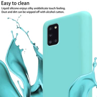 Deksel Samsung Galaxy A31 med Halskjede (turkis)
