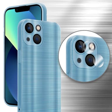 iPhone 14 Silikondeksel Beskyttelse (turkis)