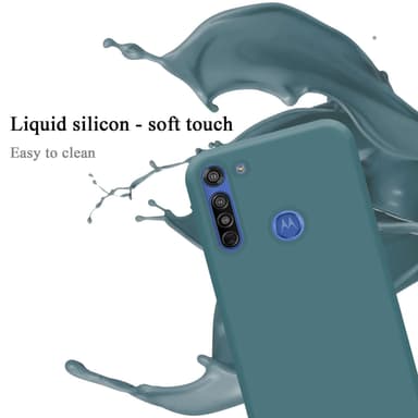 Motorola MOTO G8 silikondeksel case (Grønn)