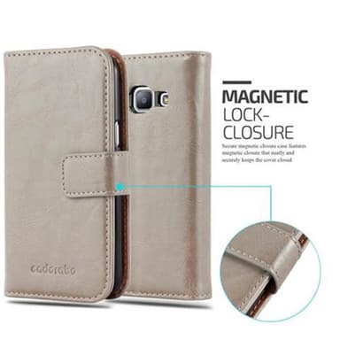 Samsung Galaxy J1 2015 lommebokdeksel etui (brun)
