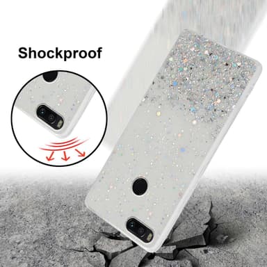 Xiaomi RedMi A1 Silikondeksel Glitter (Gjennomsiktig)