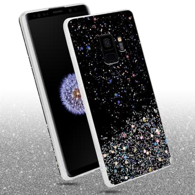 Samsung Galaxy S9 Silikondeksel Glitter (svart)