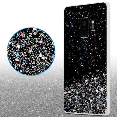 Samsung Galaxy S9 Silikondeksel Glitter (svart)