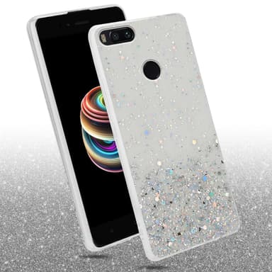 Xiaomi RedMi A1 Silikondeksel Glitter (Gjennomsiktig)