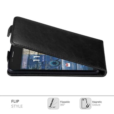 Motorola MOTO G2 deksel flip cover (svart)