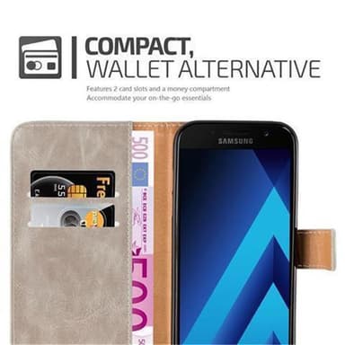 Samsung Galaxy A3 2017 lommebokdeksel etui (brun)