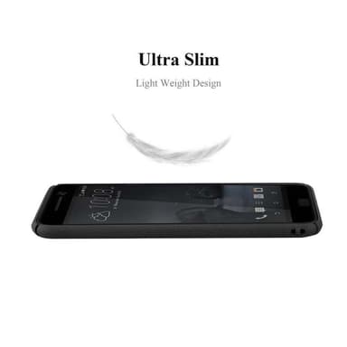 HTC ONE M10 Hardt Deksel Cover (svart)